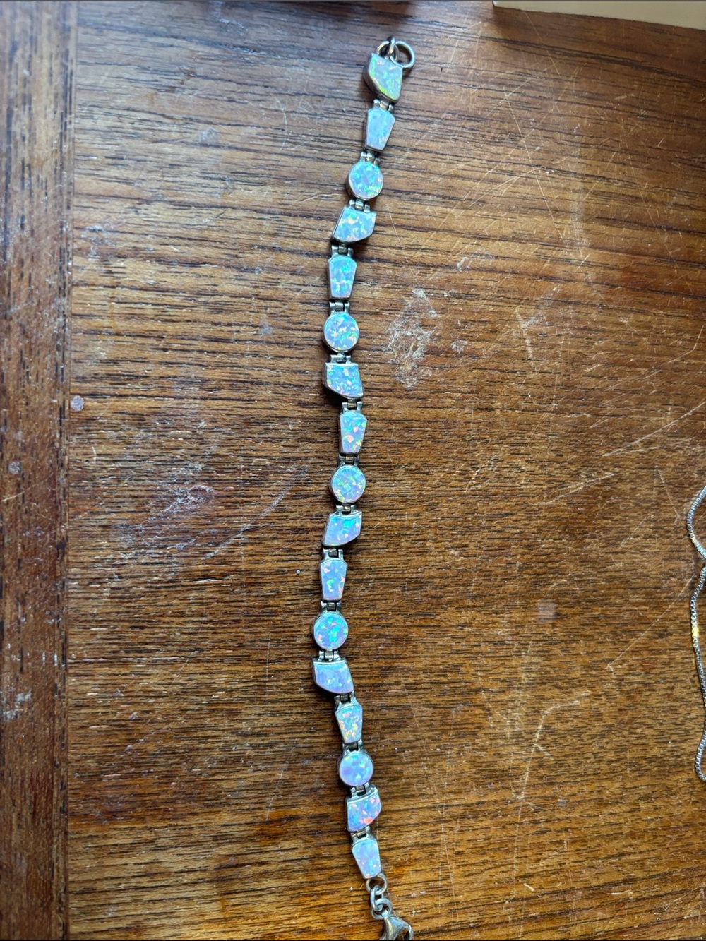 Opal-Effect Blue Tennis Bracelet - Women Jewelry